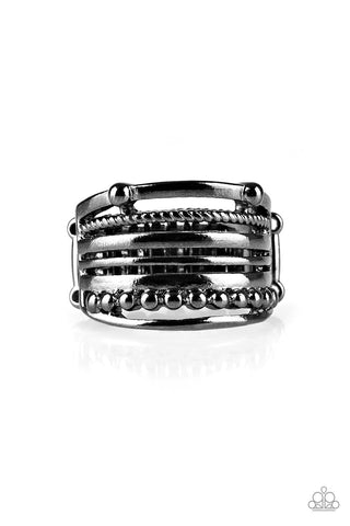 The STEEL Of Night - Black Ring - Paparazzi