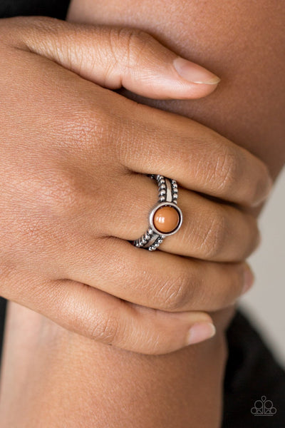 TREK and Field - Brown Ring - Paparazzi