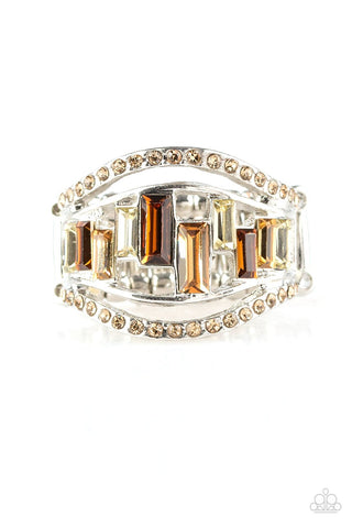 Treasure Chest Charm - Brown Ring - Paparazzi