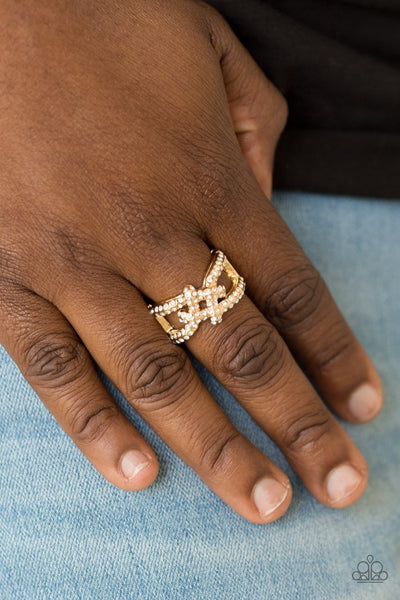 Can Only Go UPSCALE From Here - Gold Ring - Paparazzi