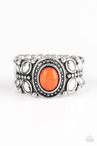 Butterfly Belle - Orange Ring - Paparazzi