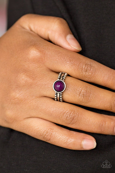 TREK and Field - Purple Ring - Paparazzi
