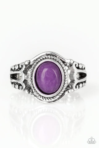 Peacefully Peaceful - Purple Ring - Paparazzi