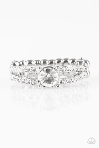 Dream Sparkle - White Ring - Paparazzi