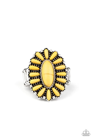 Cactus Cabana - Yellow Ring - Paparazzi