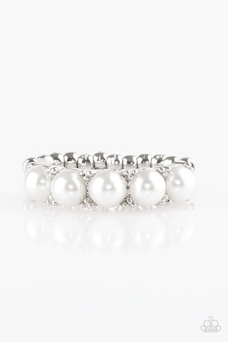 Mermaid Mamba - White Ring - Paparazzi