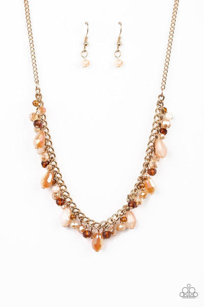 Courageously Catwalk - Gold-necklace-paparazzi