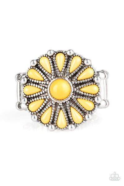 Poppy Pop-tastic - Yellow Ring - Paparazzi