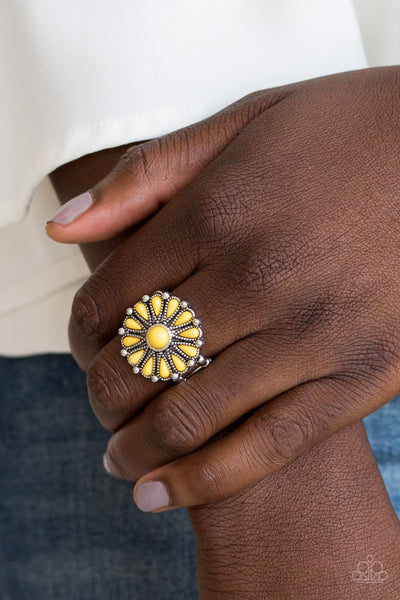 Poppy Pop-tastic - Yellow Ring - Paparazzi