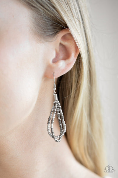 City Catwalk - Silver Necklace - Seed Bead - Paparazzi