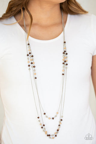 Seasonal Sensation - Brown Necklace - Paparazzi