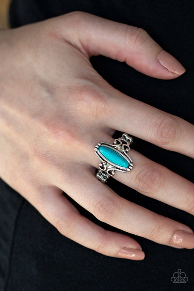 Desert Canyons - Blue Ring - Paparazzi