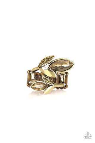 Flawless Foliage - Brass Ring - Paparazzi