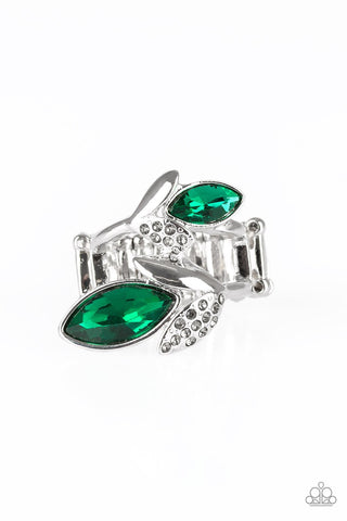 Flawless Foliage - Green Ring - Paparazzi
