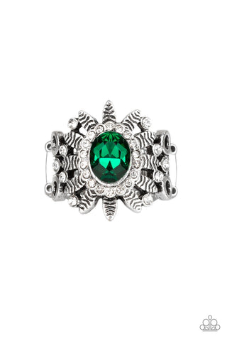 Burn Bright - Green - Ring - Paparazzi
