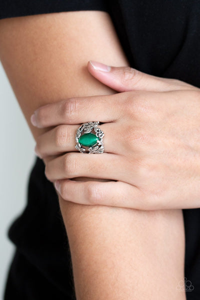 Tropical Flora - Green Ring - Paparazzi