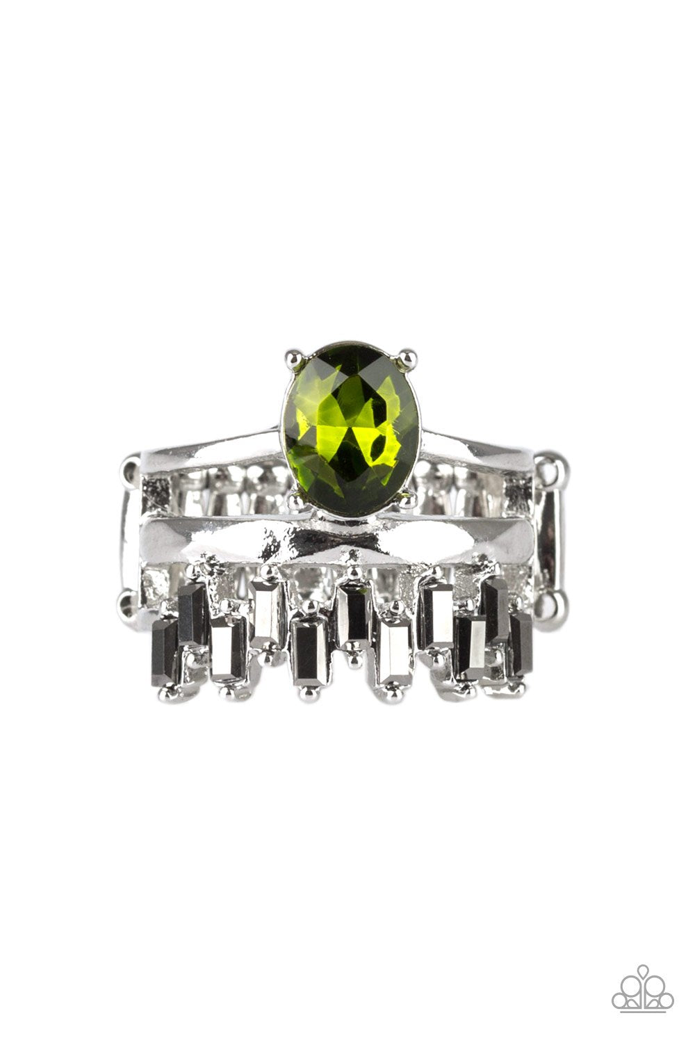 Crowned Victor - Green Ring - Paparazzi