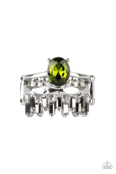 Crowned Victor - Green Ring - Paparazzi