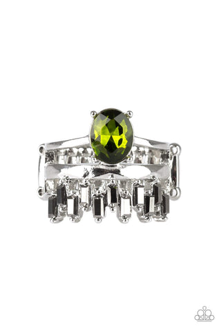 Crowned Victor - Green Ring - Paparazzi