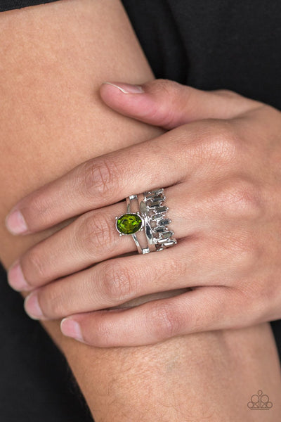Crowned Victor - Green Ring - Paparazzi