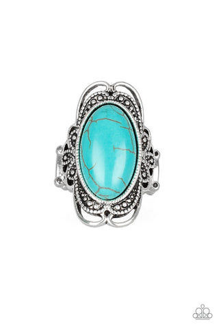 Desert Flavor - Blue Ring - Paparazzi