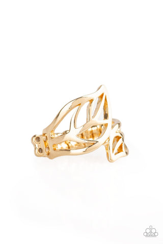 LEAF It All Behind - Gold Ring - Paparazzi