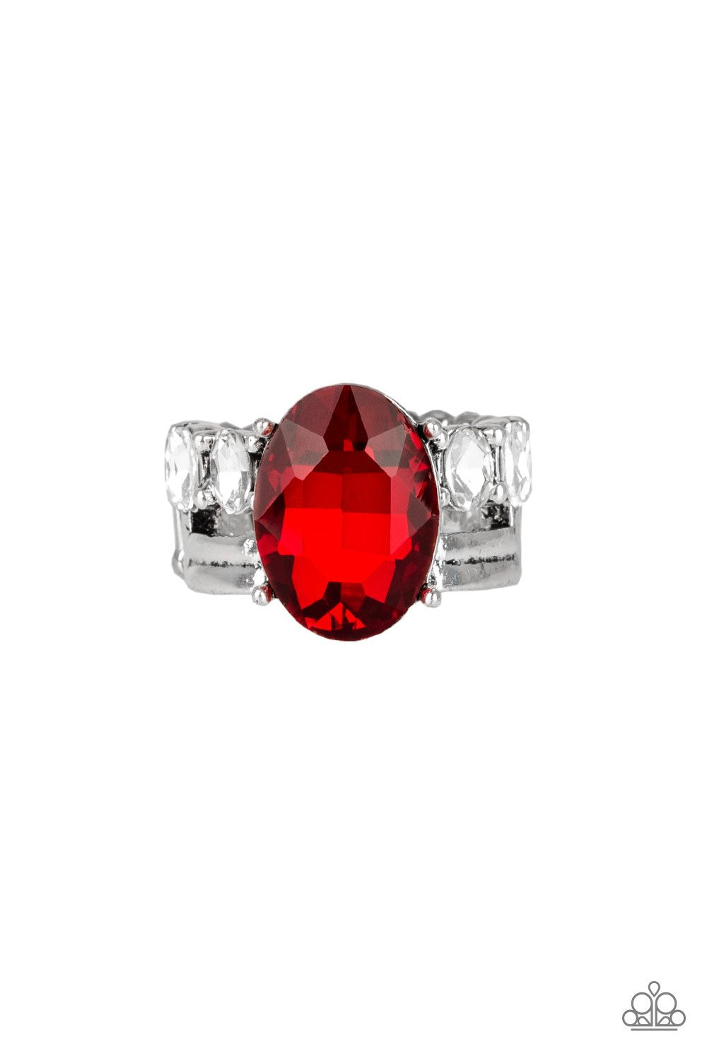Shine Bright Like A Diamond - Red Ring - Paparazzi