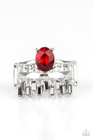 Crowned Victor - Red Ring - Paparazzi