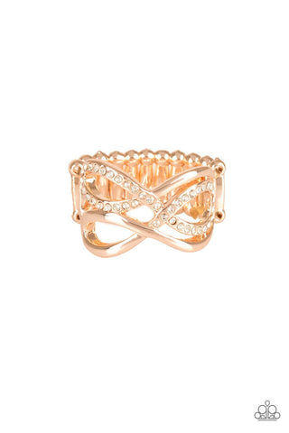 Infinite Illumination - Rose Gold Ring - Paparazzi