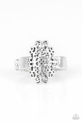 Full Of HAUTE Air - Silver Ring - Paparazzi