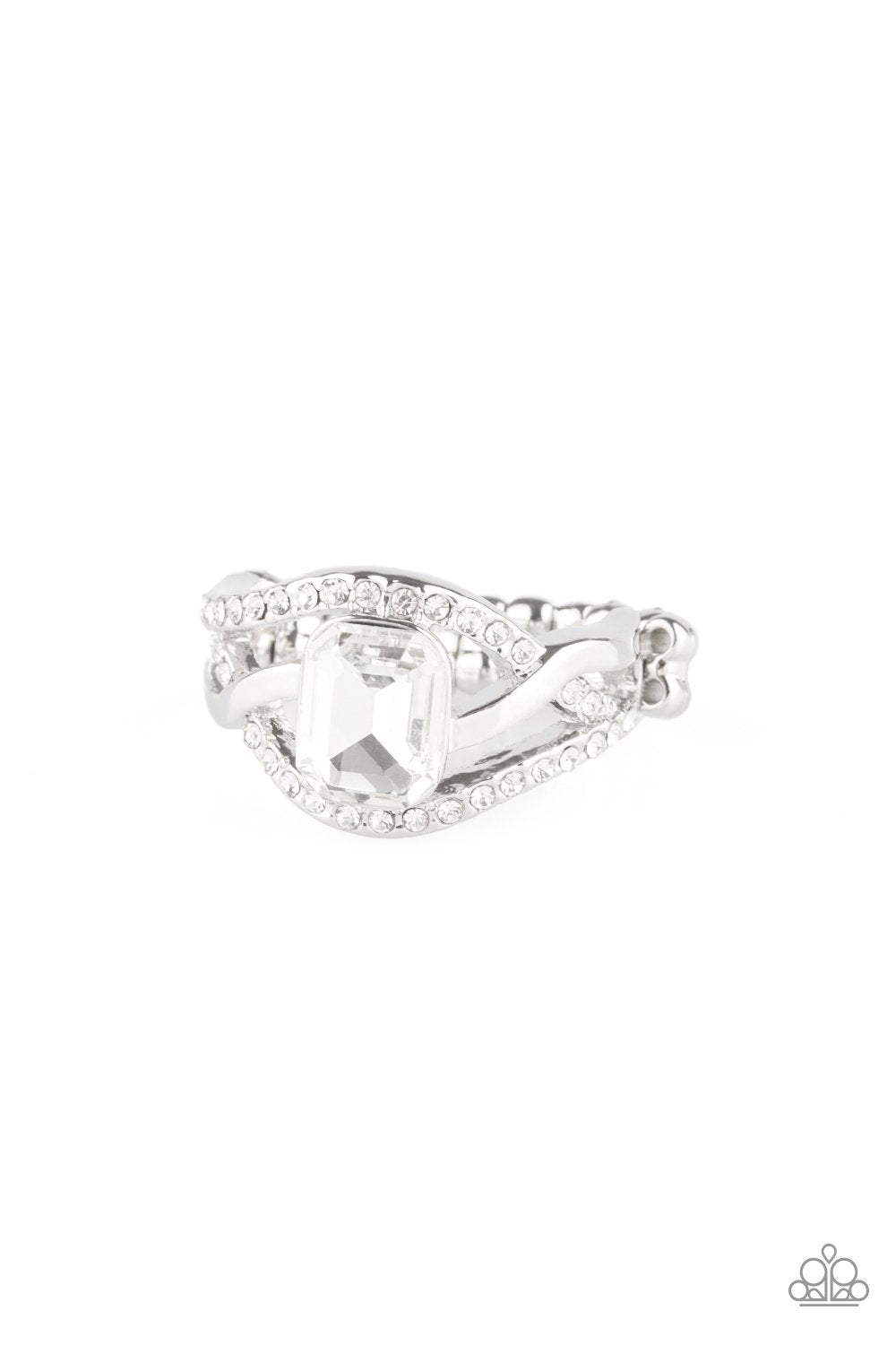 BLING It On! - White Ring - Paparazzi