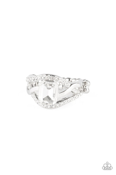 BLING It On! - White Ring - Paparazzi