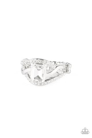 BLING It On! - White Ring - Paparazzi