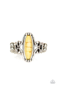 Desert Canyons - Yellow Ring - Paparazzi