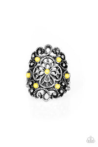 Floral Fancies - Yellow Ring - Paparazzi