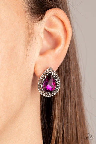 Debutante Debut - Pink Earring - Paparazzi