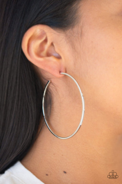 Perfect Shine - Silver Earring - Paparazzi