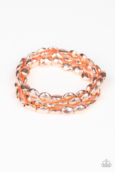 Basic Bliss - Copper beads-band-paparazzi