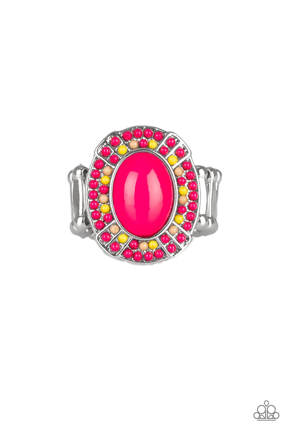 Colorfully Rustic - Pink Ring - Paparazzi