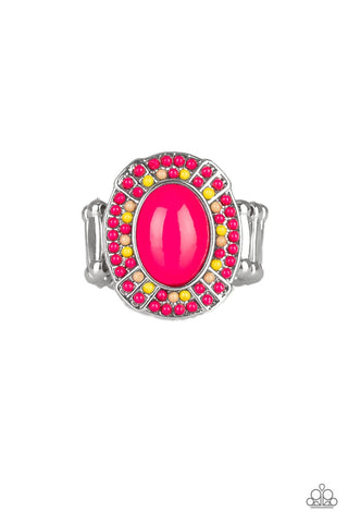 Colorfully Rustic - Pink Ring - Paparazzi