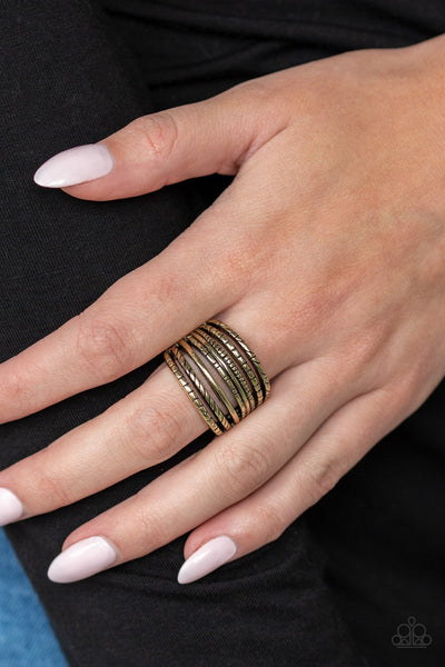 Basic Maverick - Brass Ring - Paparazzi