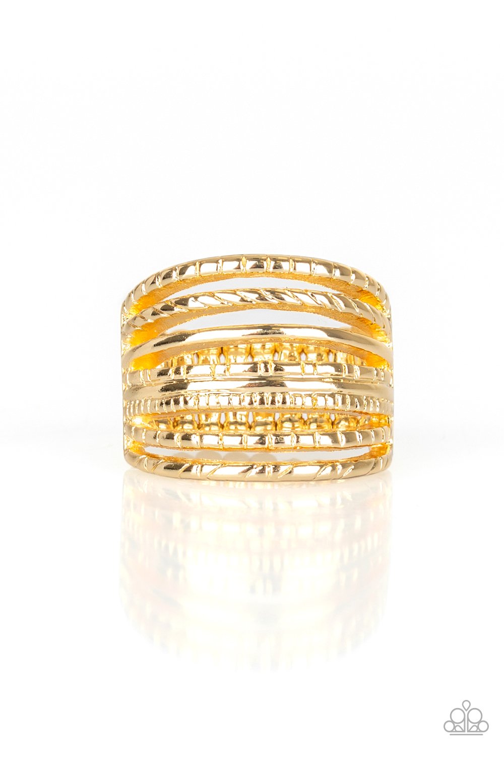 Basic Maverick - Gold Ring - Paparazzi