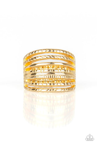 Basic Maverick - Gold Ring - Paparazzi