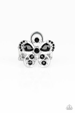 Gardens Of Grandeur - Black Ring - Paparazzi