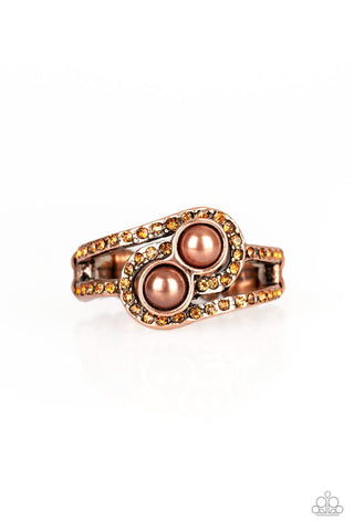 Collect Up Front - Copper Ring - Paparazzi