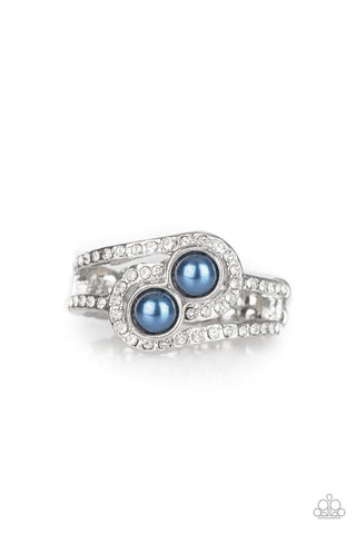 Collect Up Front - Blue Ring - Paparazzi