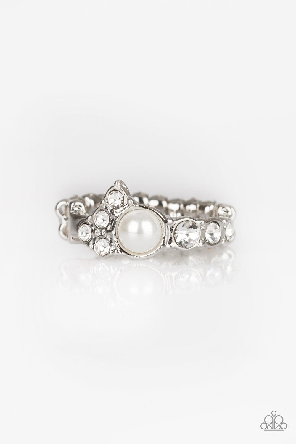 Center Stage Celebrity - White Ring - Paparazzi