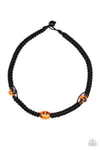 Rate Of Climb - Urban Orange Necklace - Paparazzi
