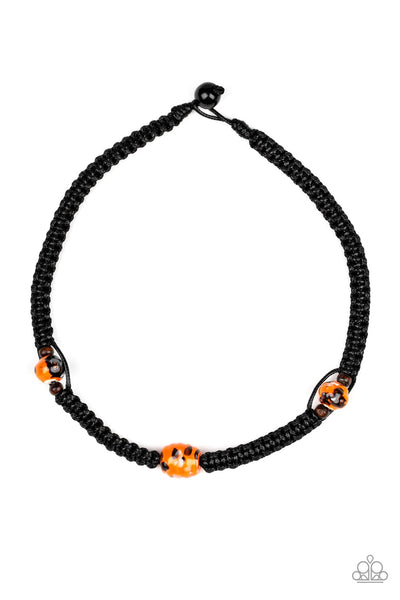 Rate Of Climb - Urban Orange Necklace - Paparazzi