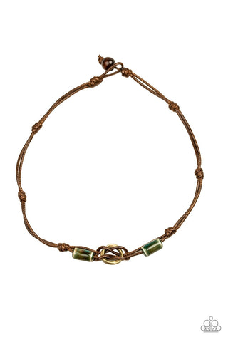 The Broncobuster - Urban Green Necklace - Paparazzi
